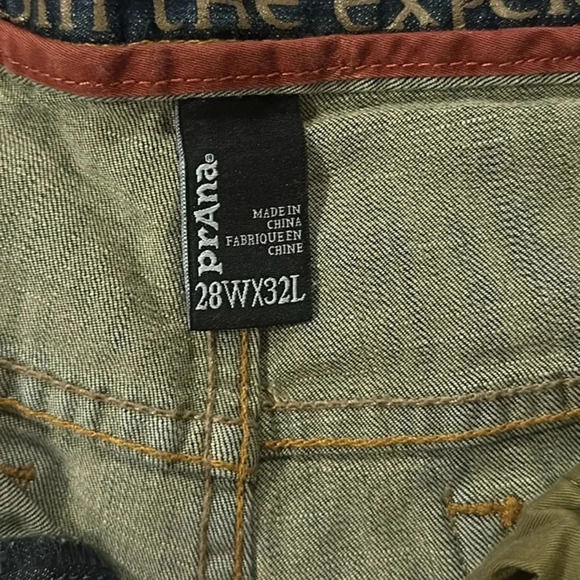 Prana Men’s Breathe Straight Fit Dark Wash Denim Jeans Size 32 Casual Weekend - Picture 4 of 5